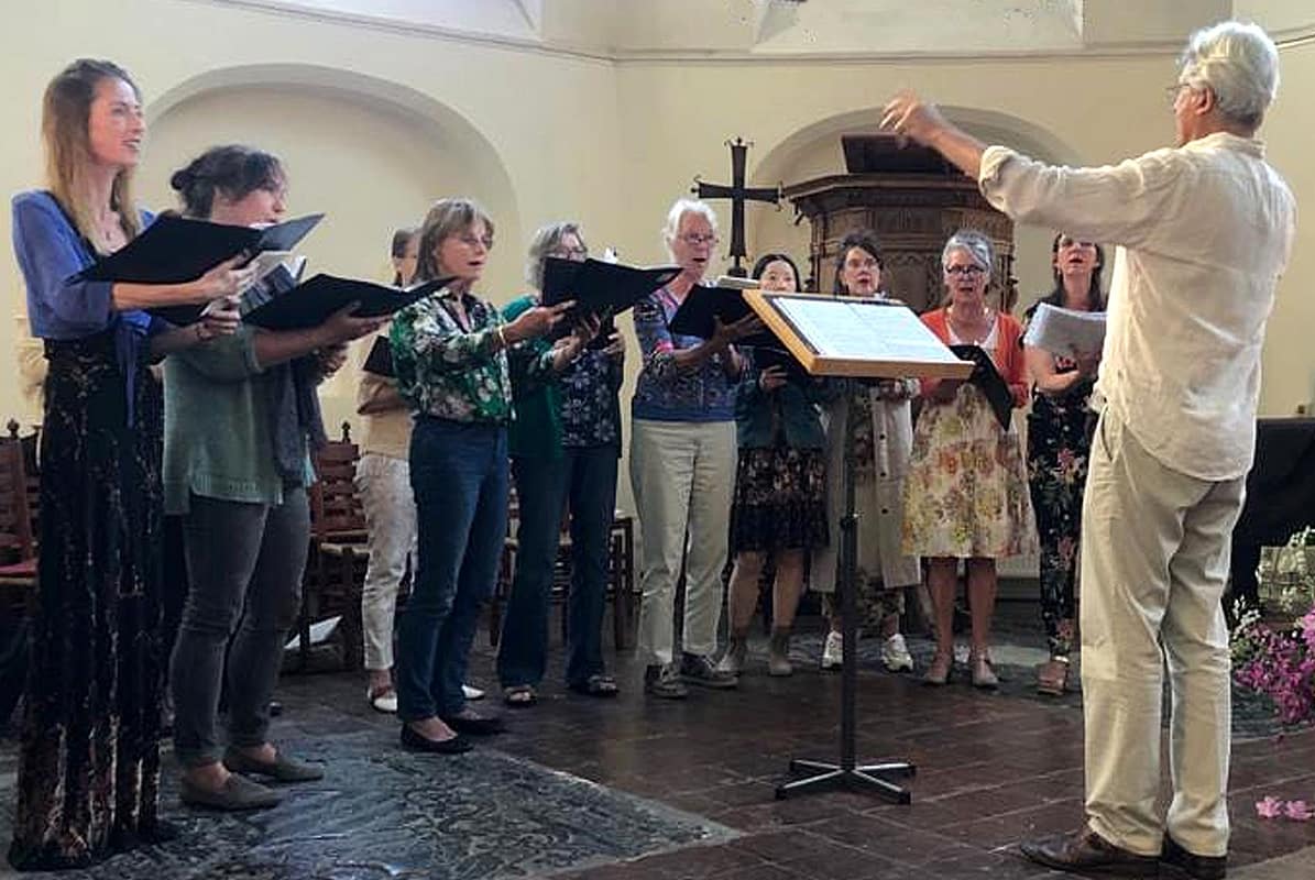 Gregoriaans koor voor feestdagen van Jansbeek ekklesia