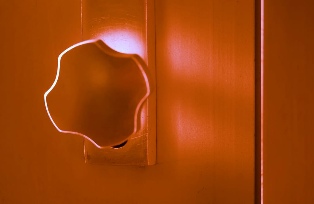Doorknob of my Home code orange